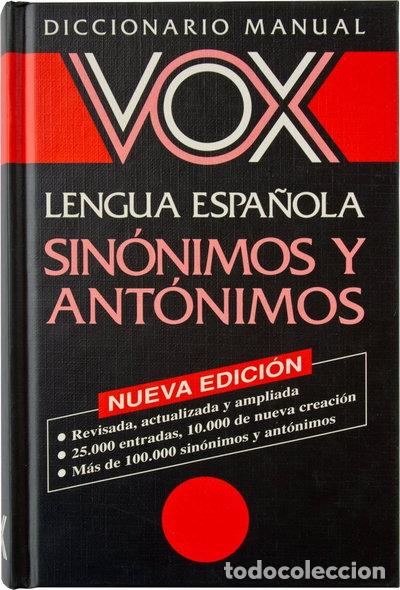 Libros: Diccionario Manual de Sin&oacute;nimos y Ant&oacute;nimos- 9788471531797