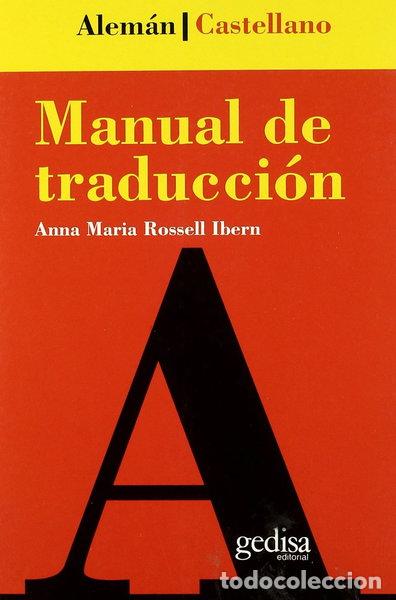 Libros: Manual de traducci&oacute;n alem&aacute;n-castellano- 9788474325539
