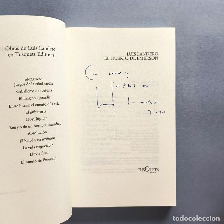 Libri di seconda mano: El Huerto de Emerson. - Landero, Luis.
