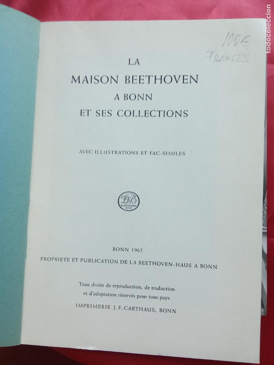 Libros: La maison Beethoven a Bonn L.7539-2020 franc&eacute;s