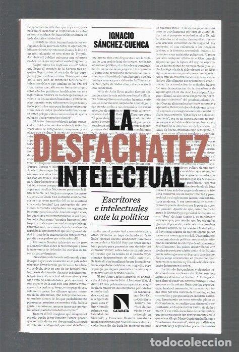 Libros: DESFACHATEZ INTELECTUAL - LA - SANCHEZ-CUENCA, IGNACIO