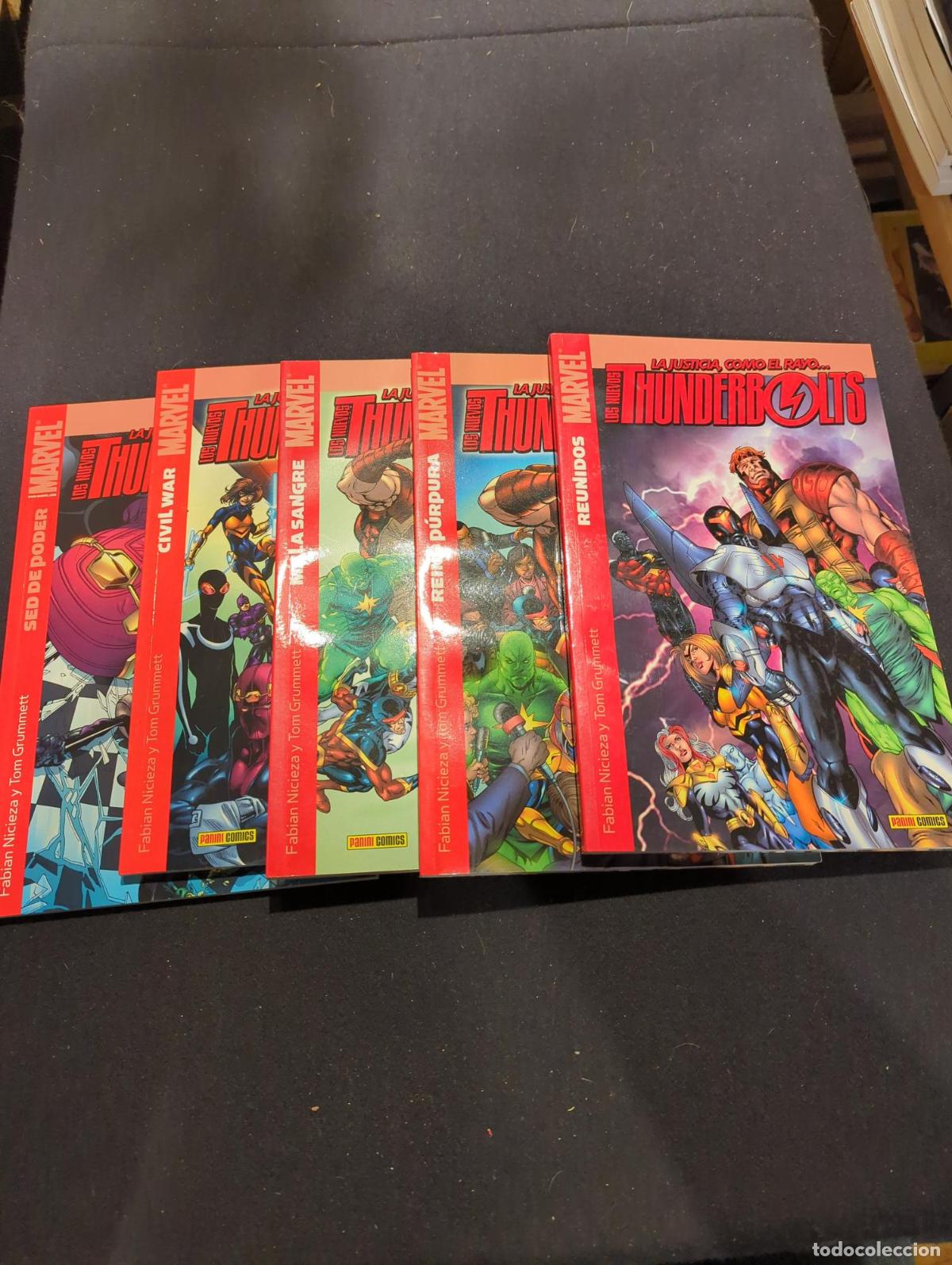 Libros: LOS NUEVOS THUNDERBOLTS COMPLETA 5 TOMOS MARVEL - PANINI -