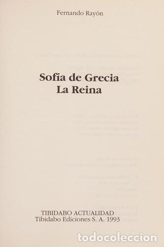 Libros: Sof&iacute;a de Grecia, la reina - Fernando Ray&oacute;n