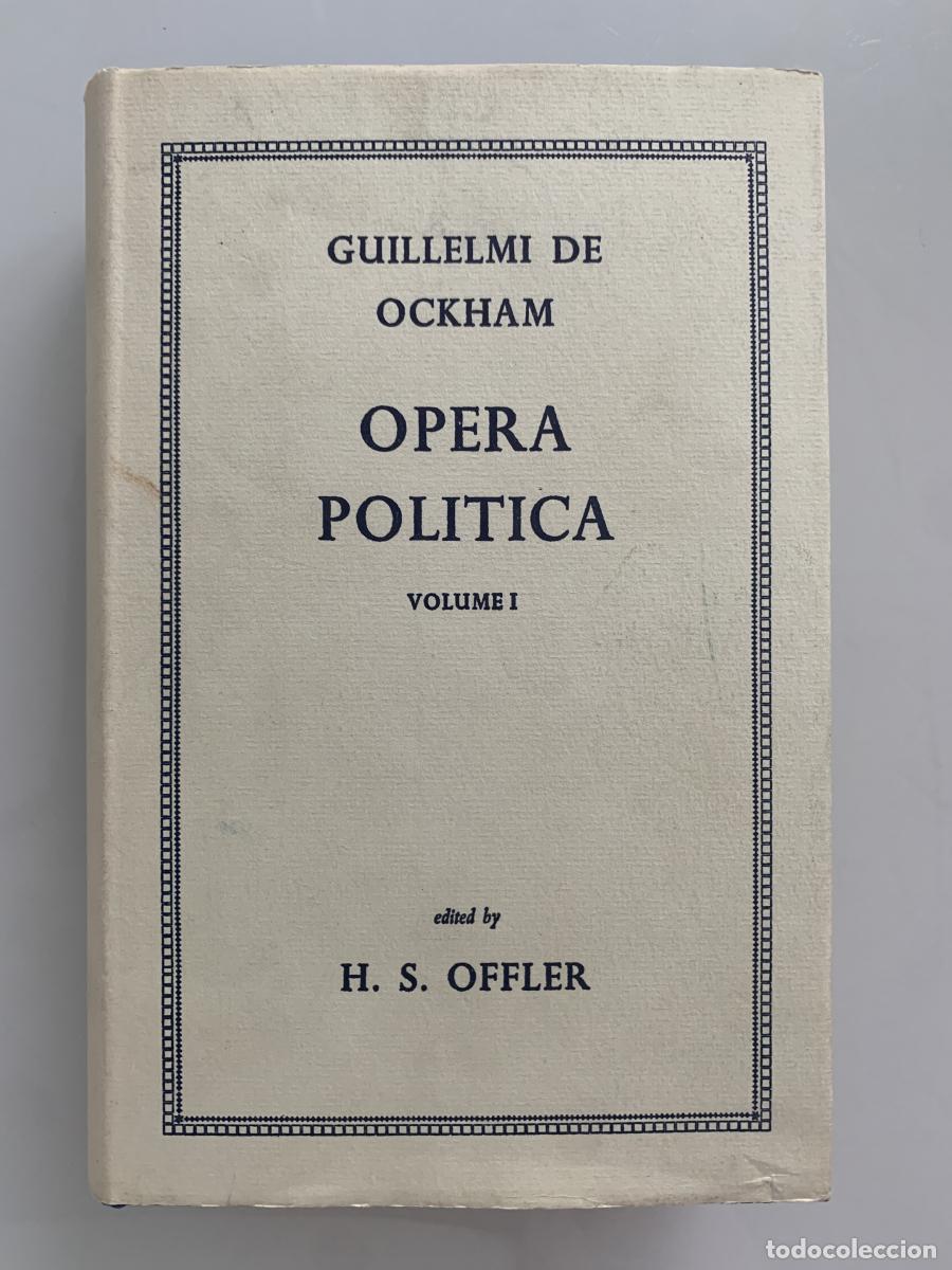 Libros: &Oacute;PERA POL&Iacute;TICA (Vol. I) - Guillelmi de Ockham