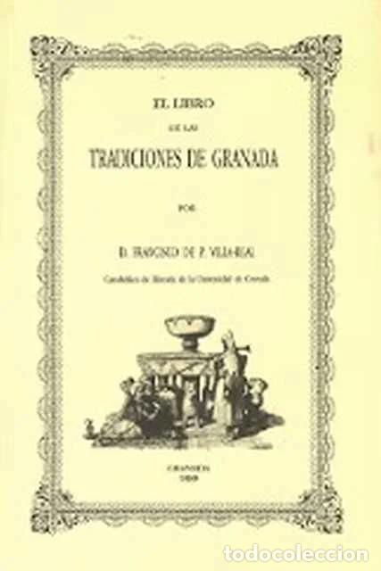 Libros: Libro de las tradiciones de Granada 1888 - Francisco de P. de Villa-Real