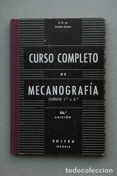 Libros: Curso completo de mecanograf&iacute;a- 9788471310620