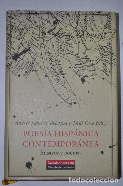 Libros: Poes&iacute;a hisp&aacute;nica contempor&aacute;nea- 9788481095067