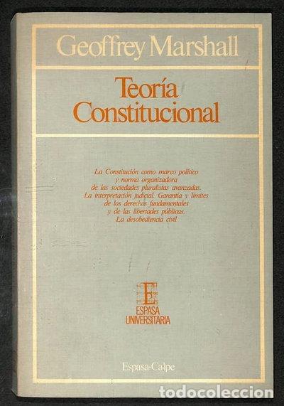 Libri di seconda mano: Teor&iacute;a constitucional- 9788423965045