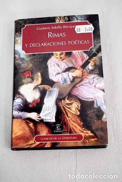books: Rimas y declaraciones po&eacute;ticas- 9788467003390
