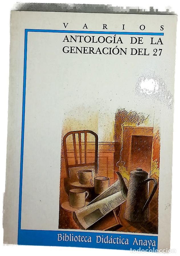 Libros: Antolog&iacute;a de la Generaci&oacute;n del 27