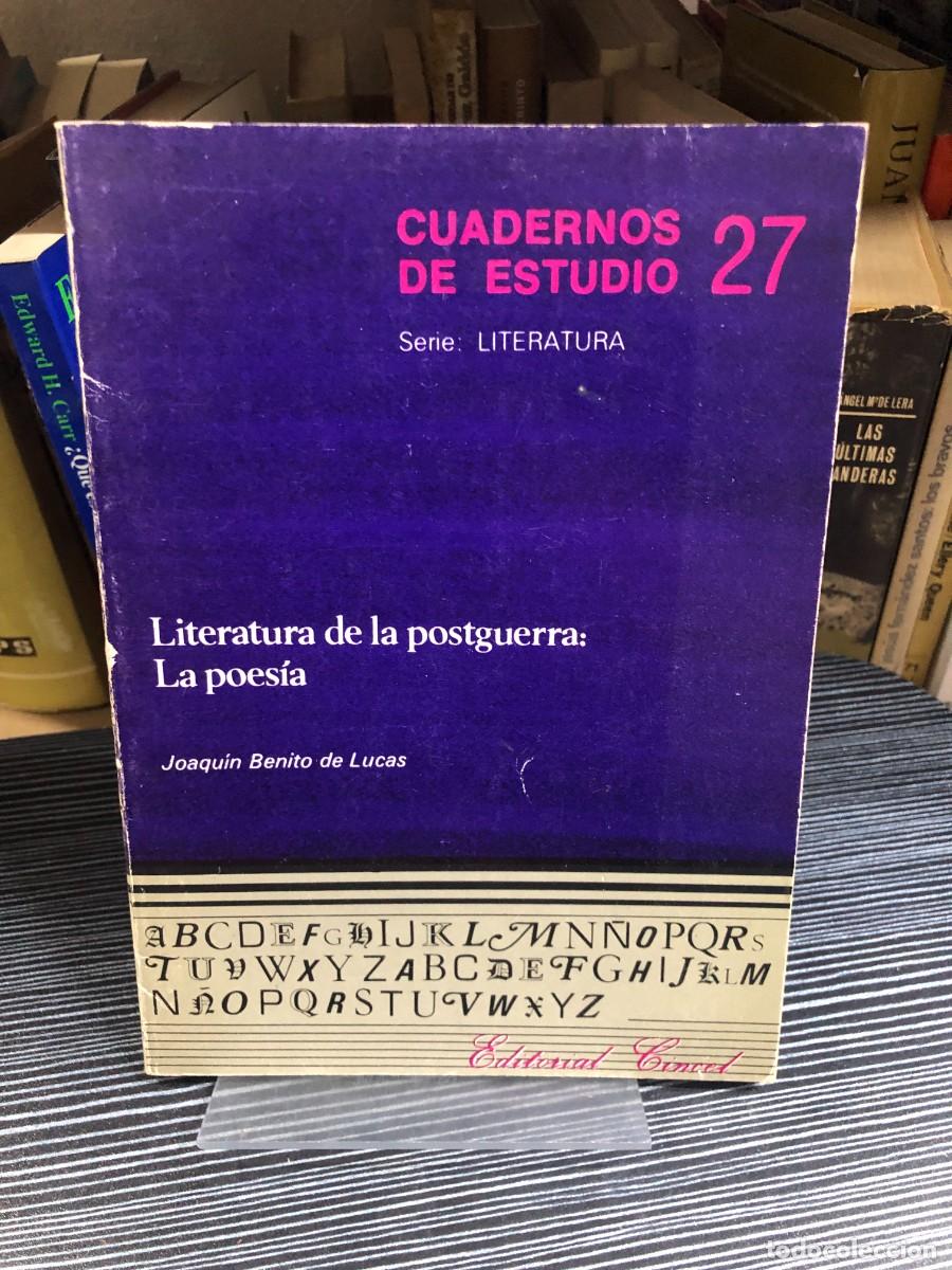 Libros: Literatura de la postguerra: La poes&iacute;a Joaqu&iacute;n Benito de Lucas