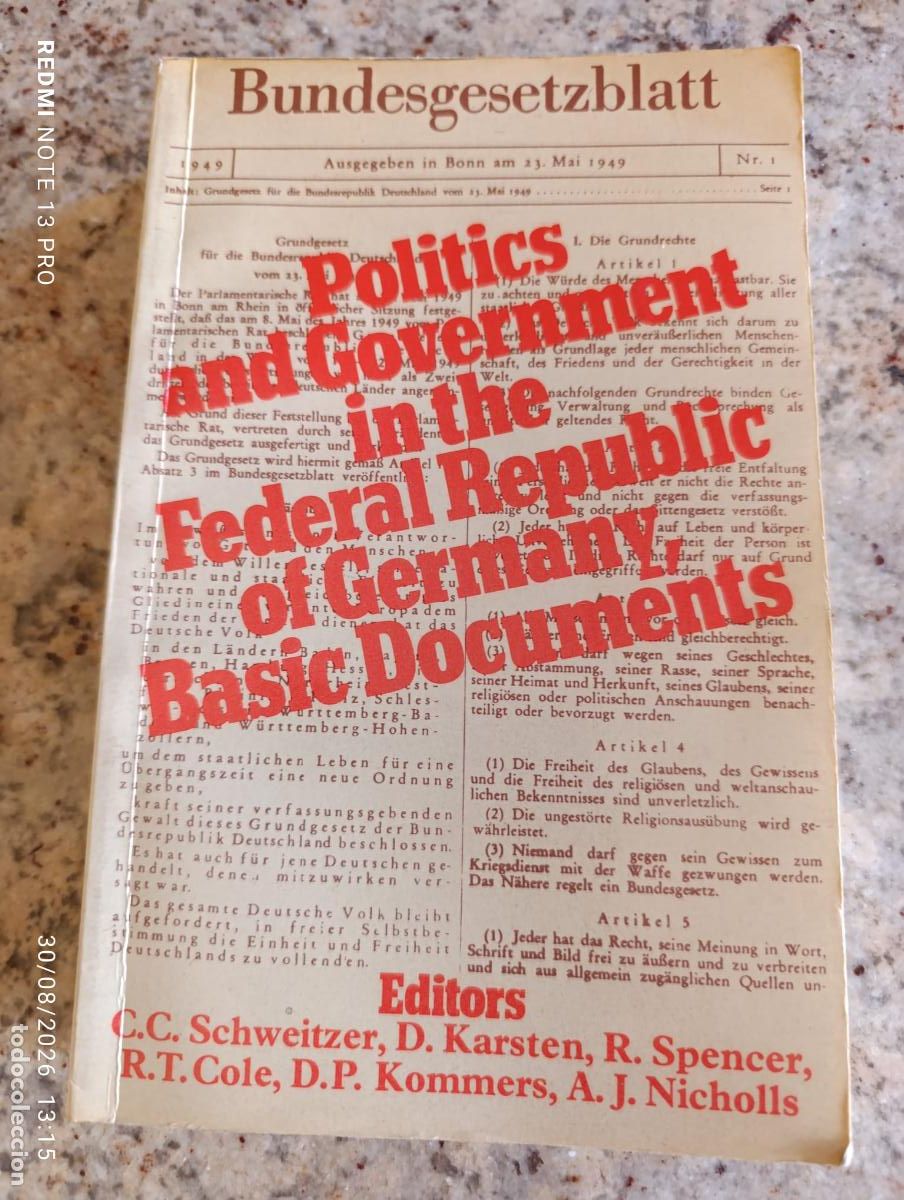 books: BUNDESGESETZBLATT,POLITICS.