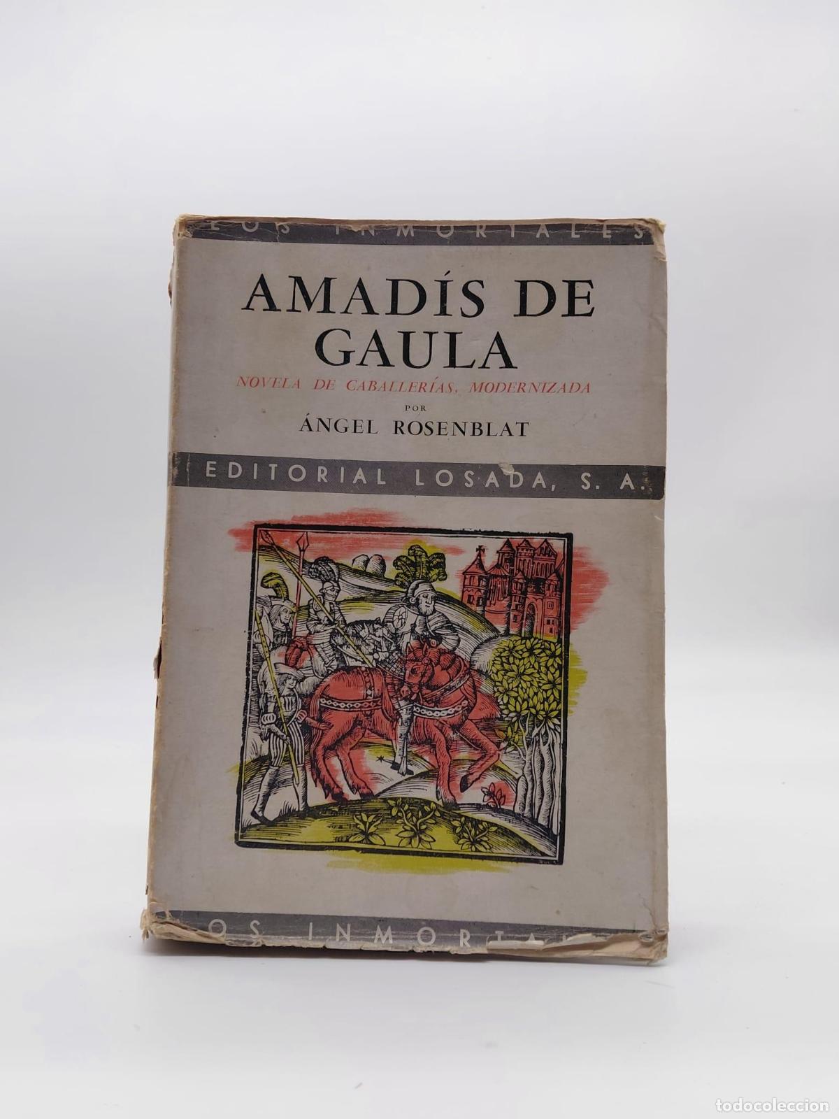 Libri di seconda mano: AN&Oacute;NIMO. - Amad&iacute;s de Gaula. Novela de caballer&iacute;as, refundida y modernizada.