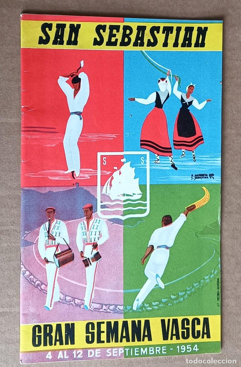 Libros: San Sebasti&aacute;n gran semana vasca 1954 - fotograf&iacute;as en b/n + ilustraciones de Agorreta Go&ntilde;i