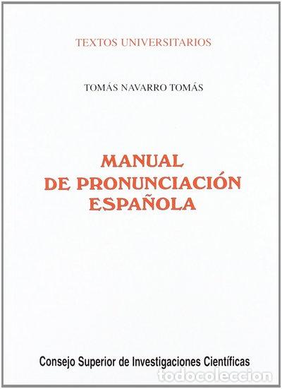 Libros: Manual de pronunciaci&oacute;n espa&ntilde;ola- 9788400070960