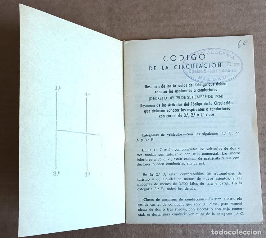 Libros: C&oacute;digo de la circulaci&oacute;n -- Sello auto Academia Olabe Bilbao - Foto 4