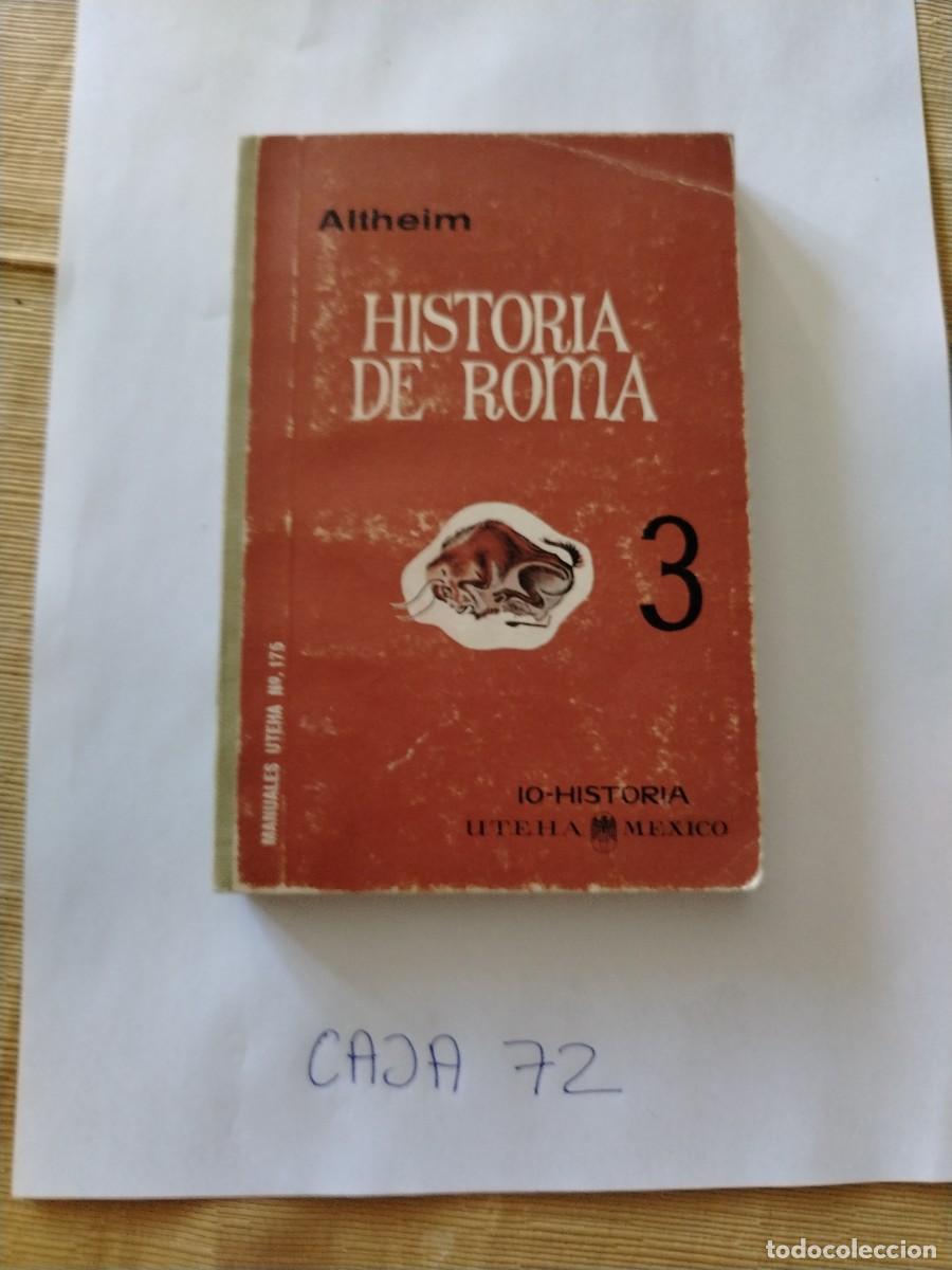 Libros: Libro historia de Roma, altheim - Foto 1