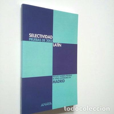 Livres: Selectividad, lat&iacute;n: Pruebas de 2002- 9788466723022