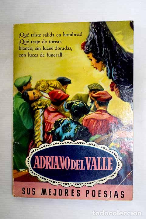 Livres: Sus mejores poes&iacute;as: Valle, Adriano del.- Valle, Adriano del