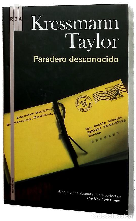 Libros: Paradero desconocido - Taylor, Kathrine Kressmann