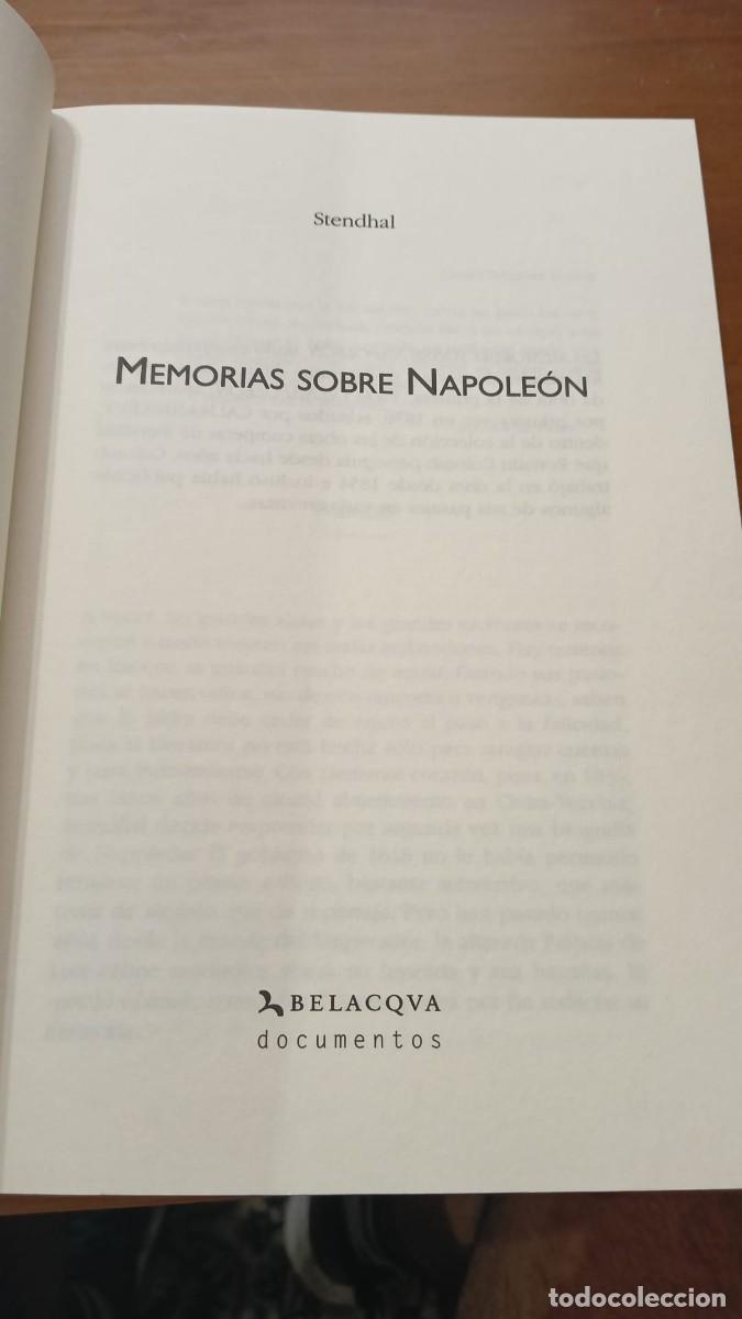 Libros: STENDHAL (Henri Beyle): - Memorias sobre Napole&oacute;n. - Foto 2