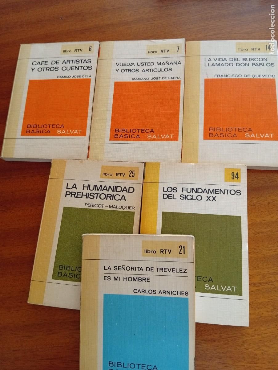 Libros: Lote 6 libros Biblioteca B&aacute;sica SALVAT