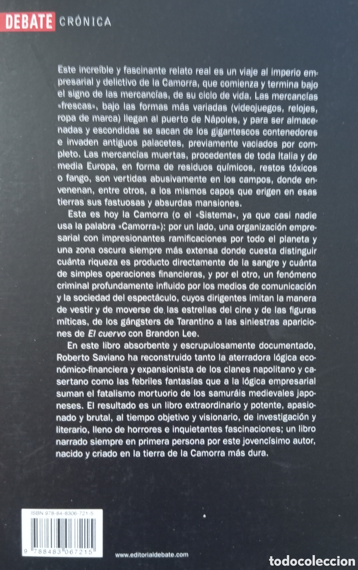 Libros: GOMORRA - ROBERTO SAVIANO - Foto 2