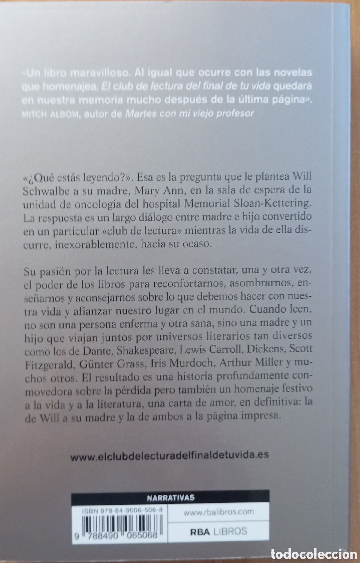 Libros: EL CLUB DE LECTURA DEL FINAL DE TU VIDA - SCHWALBE - Foto 2