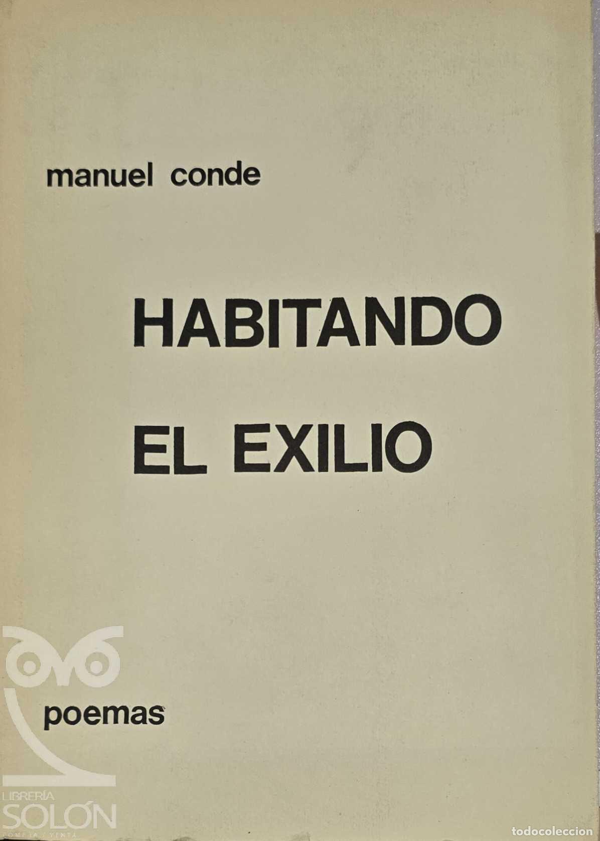 Libros: Habitando el exilio - Manuel Conde