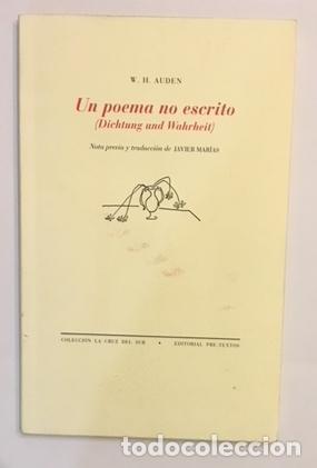 B&uuml;cher: AUDEN, W. H. - Un poema no escrito.