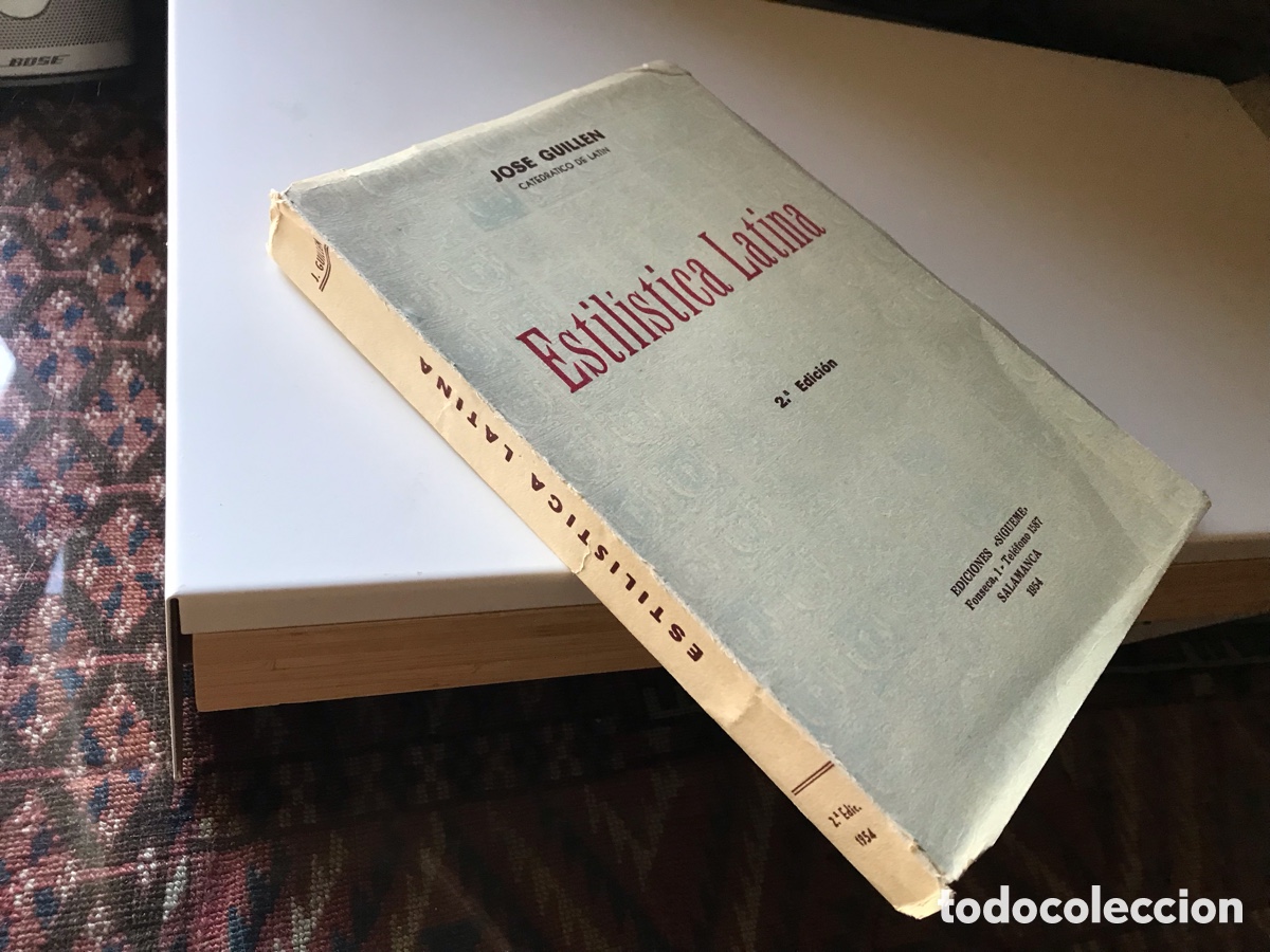 Libros: Estil&iacute;stica latina. Jos&eacute; Guill&eacute;n. Ediciones S&iacute;gueme
