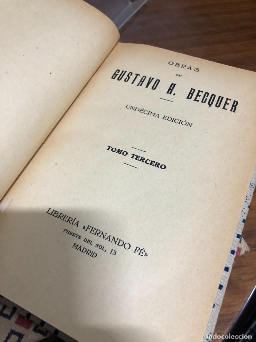 Libros: Obras de Gustavo A. B&eacute;cquer (Tomo Tercero) Gustavo A. B&eacute;cquer - Foto 2