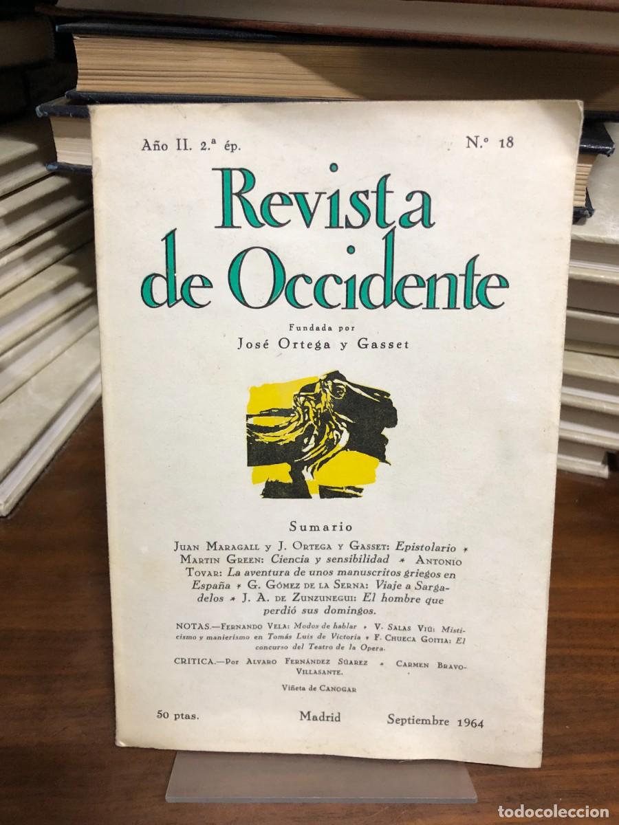 Libros: Revista de Occidente (N.&ordm; 18, Septiembre 1964) Fundaci&oacute;n Jos&eacute; Ortega y Gasset
