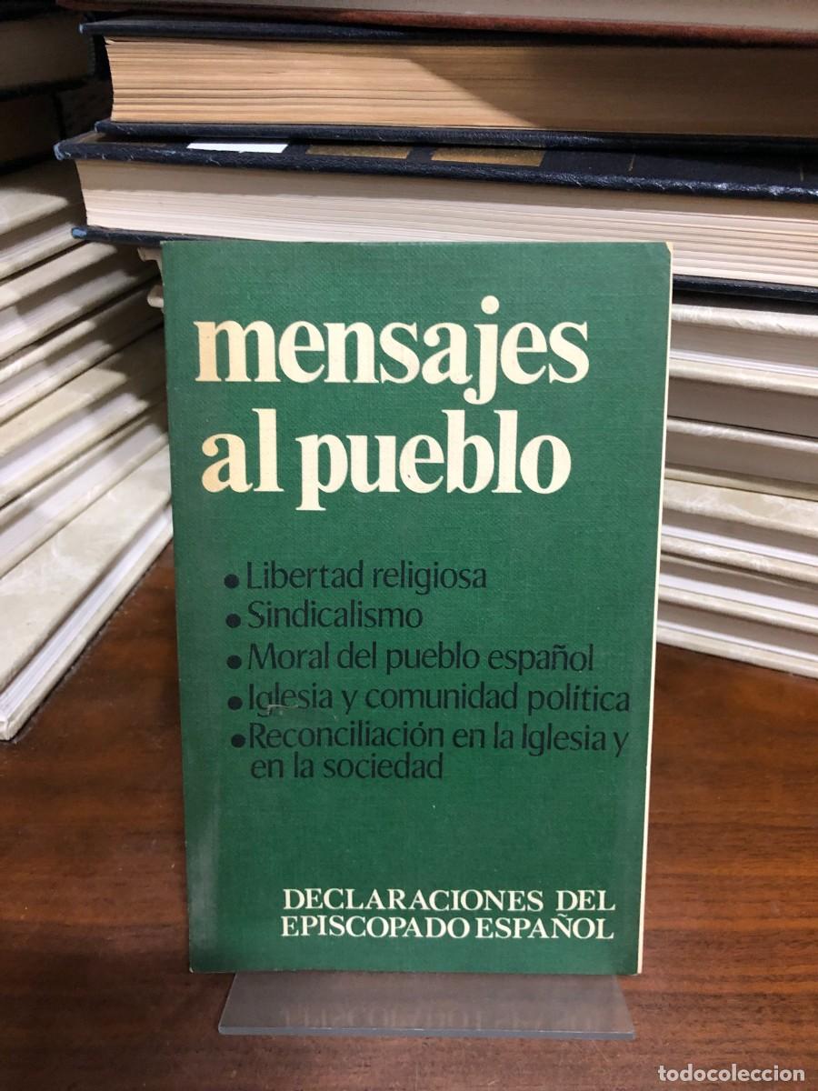 Libros: Mensajes al pueblo Declaraciones del Episcopado Espa&ntilde;ol