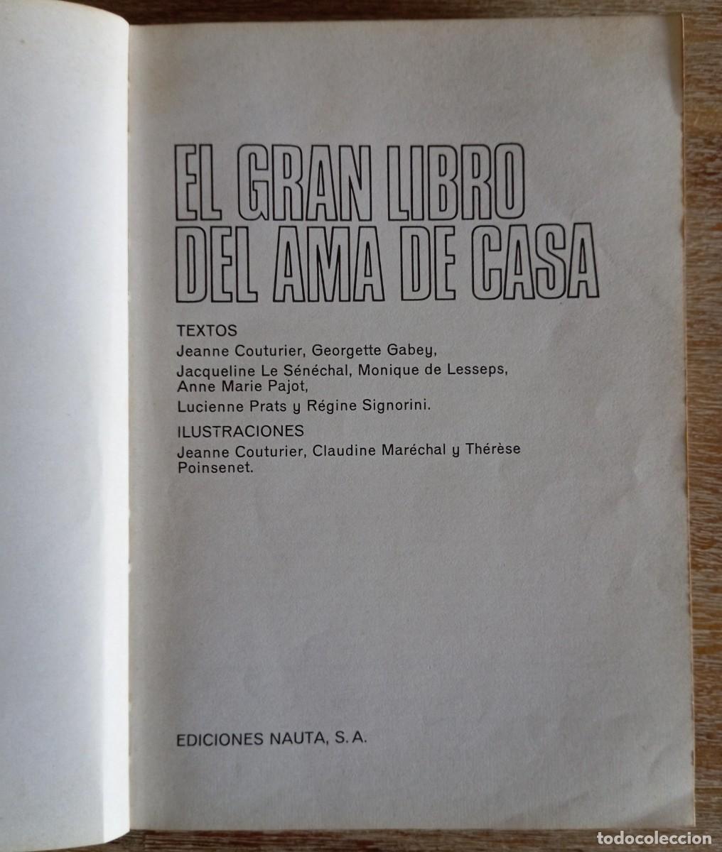 B&uuml;cher: EL GRAN LIBRO DEL AMA DE CASA - NAUTA 1976