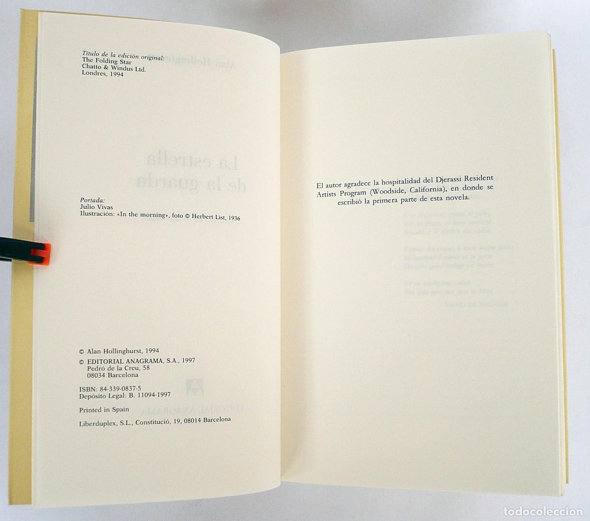 Libros: La estrella de la guarda, Alan Hollinghurst - Foto 7