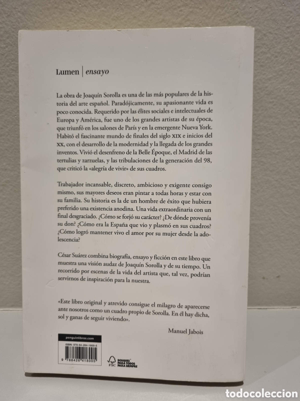 Libros: C&oacute;mo cambiar tu vida con Sorolla. C&eacute;sar Su&aacute;rez. 2022. Lumen - Foto 2