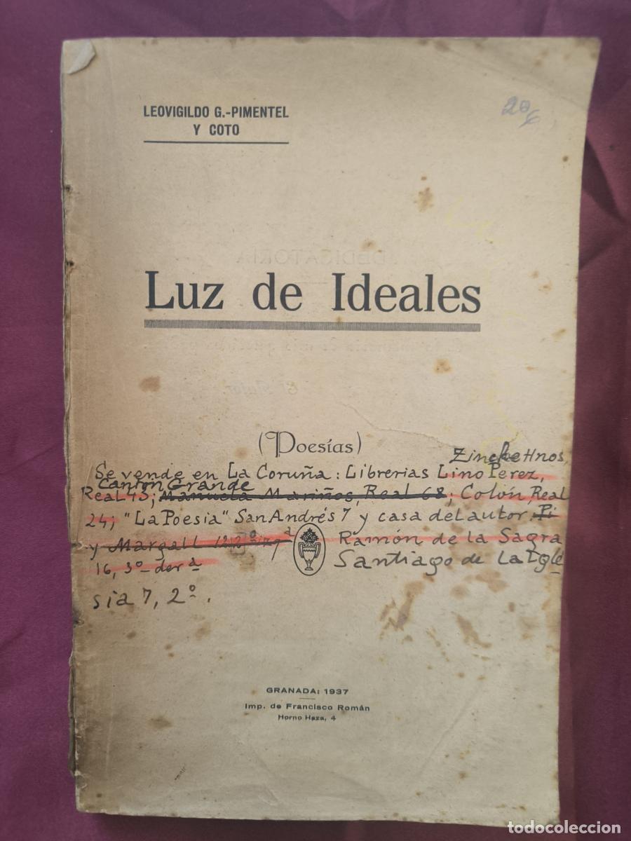 Libros: Luz de ideales: poes&iacute;as - Leovigildo G. Pimentel y Coto