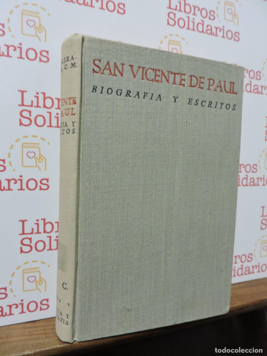 Libros: San Vicente de Paul, biograf&iacute;a y escritos. Ed. Biblioteca de Autores Cristianos BAC. Madrid, 1950