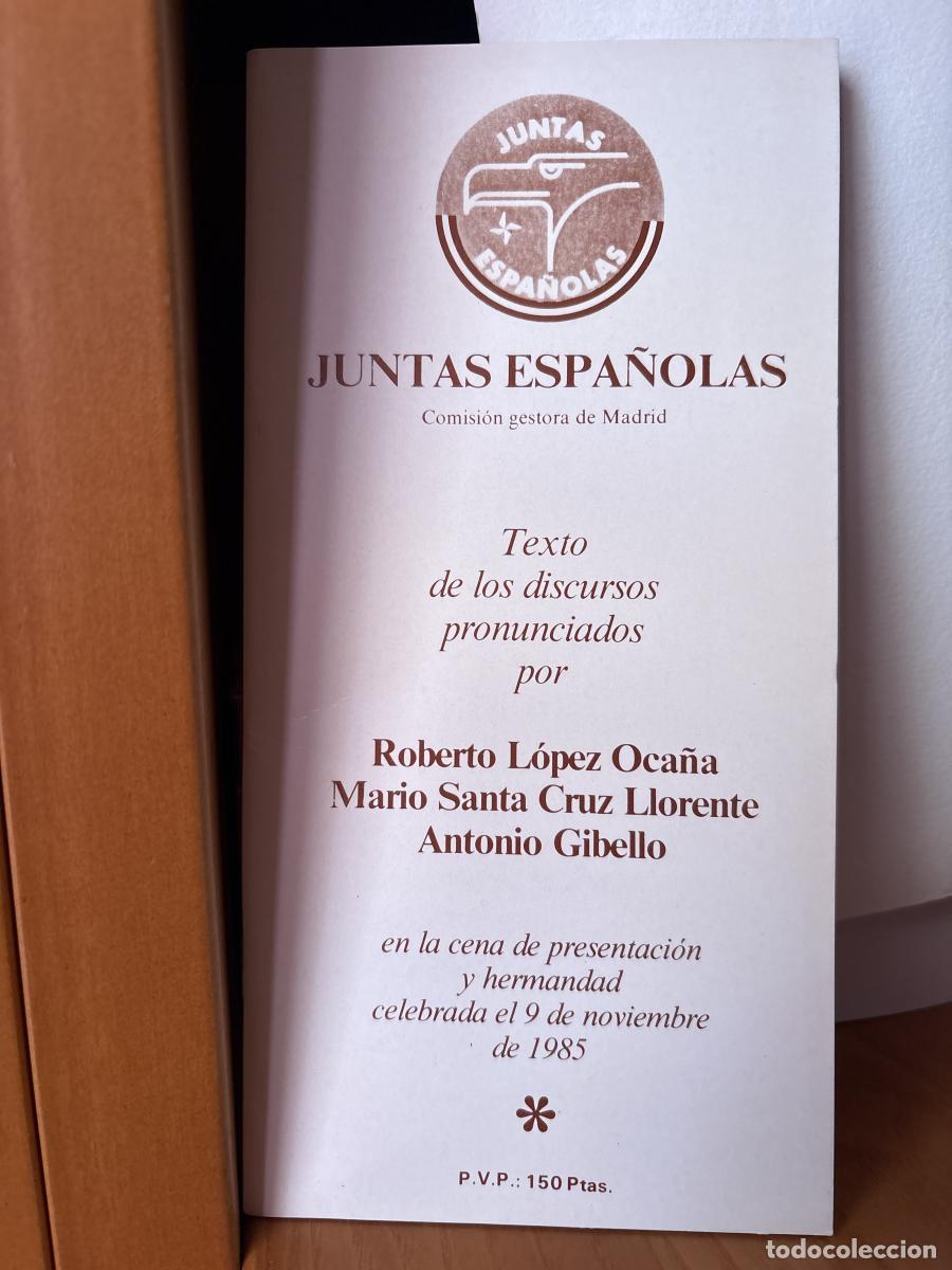 Libros: TEXTO DE LOS DISCURSOS PRONUNCIADO POR ROBERTO LOPEZ OCA&Ntilde;A, MARIO SANTA CRUZ LLORENTE Y ANTONIO GIBE