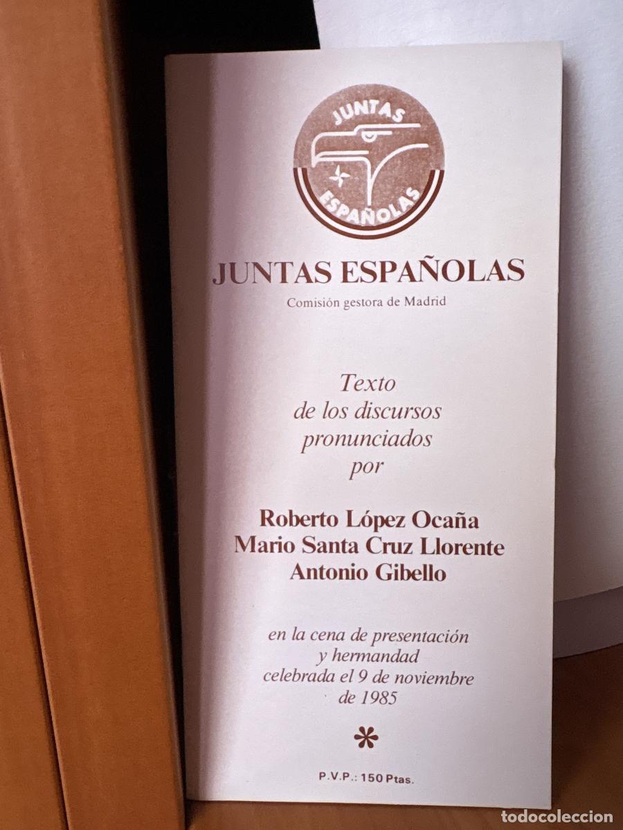 Libros: TEXTO DE LOS DISCURSOS PRONUNCIADO POR ROBERTO LOPEZ OCA&Ntilde;A, MARIO SANTA CRUZ LLORENTE Y ANTONIO GIBE