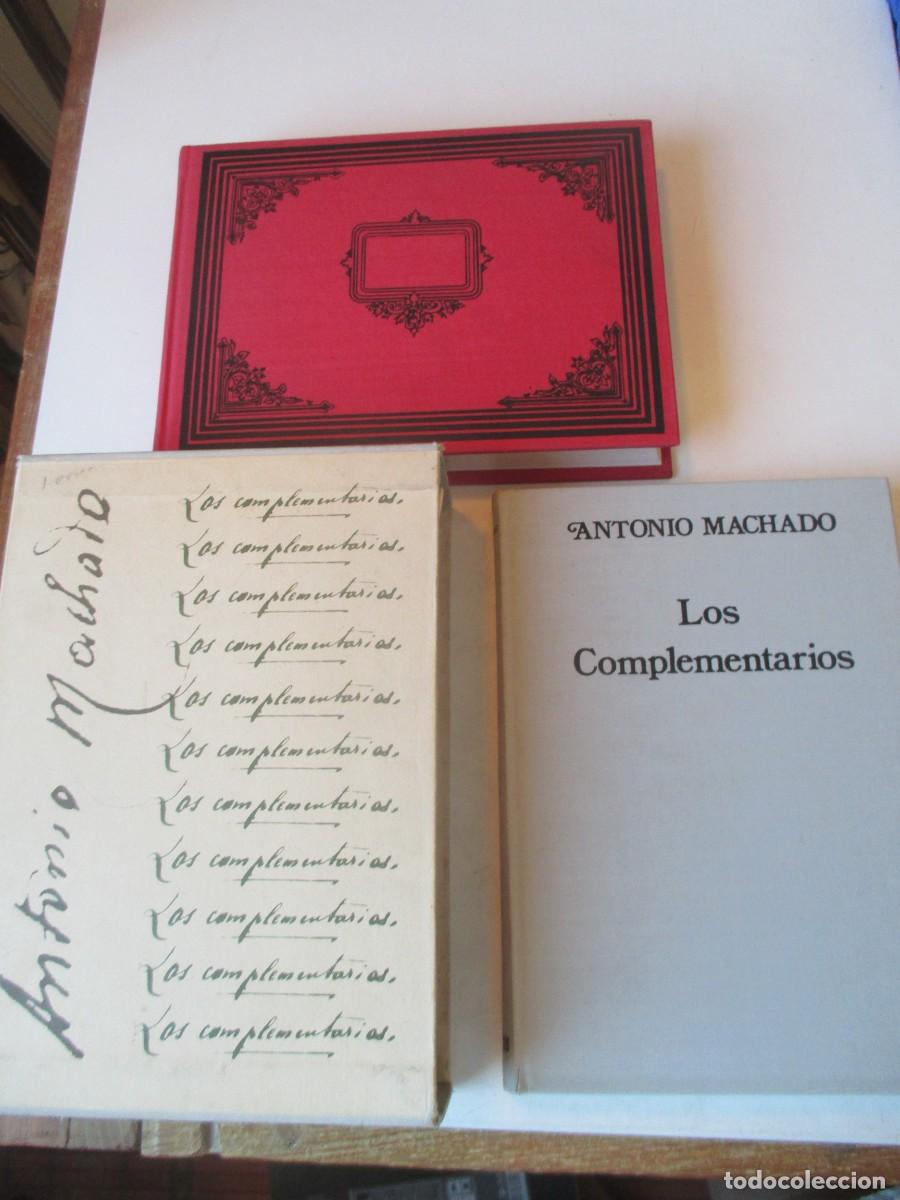 Libros: ANTONIO MACHADO Los complementarios (facsimil + estudio) W42007
