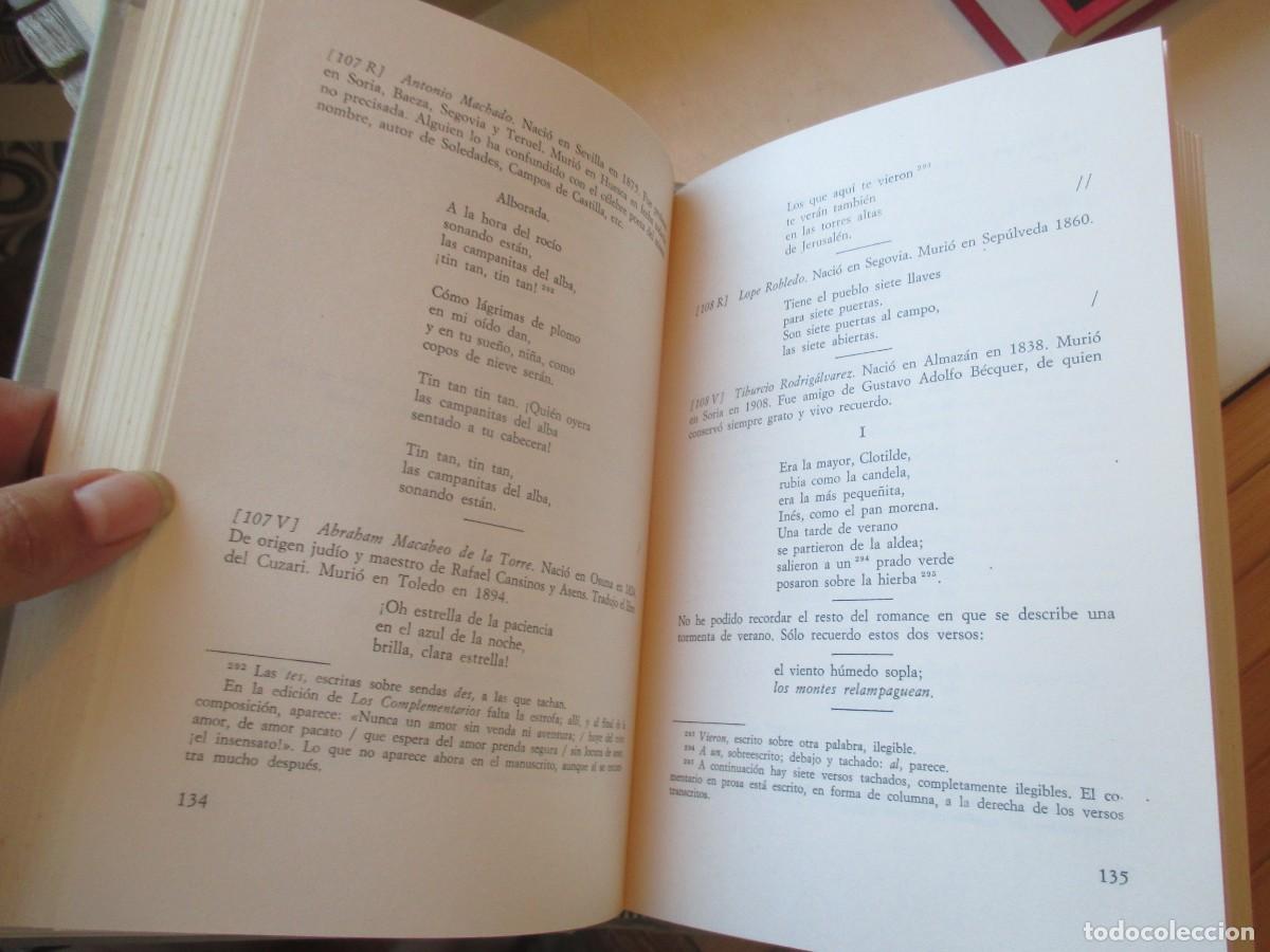 Libros: ANTONIO MACHADO Los complementarios (facsimil + estudio) W42007 - Foto 3