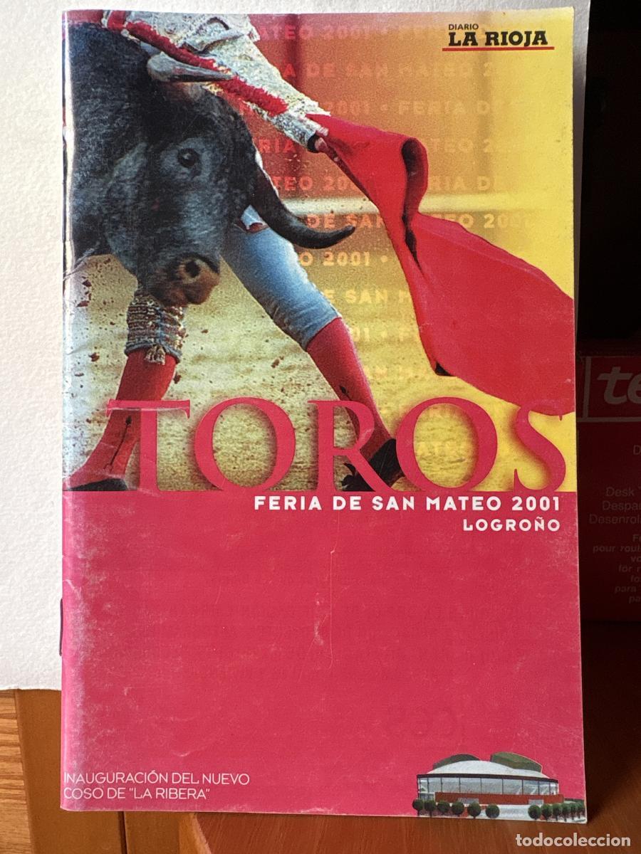 Libros: SUPLEMENTO TAURINO. FERIA DE SAN MATEO 2001. INAUGURACION NUEVO COSO DE LA RIBERA. GUIA TAURINA DIA
