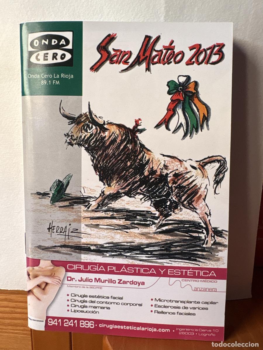 Libros: SUPLEMENTO TAURINO. FERIA DE SAN MATEO 2013. ONDA CERO - TDK13