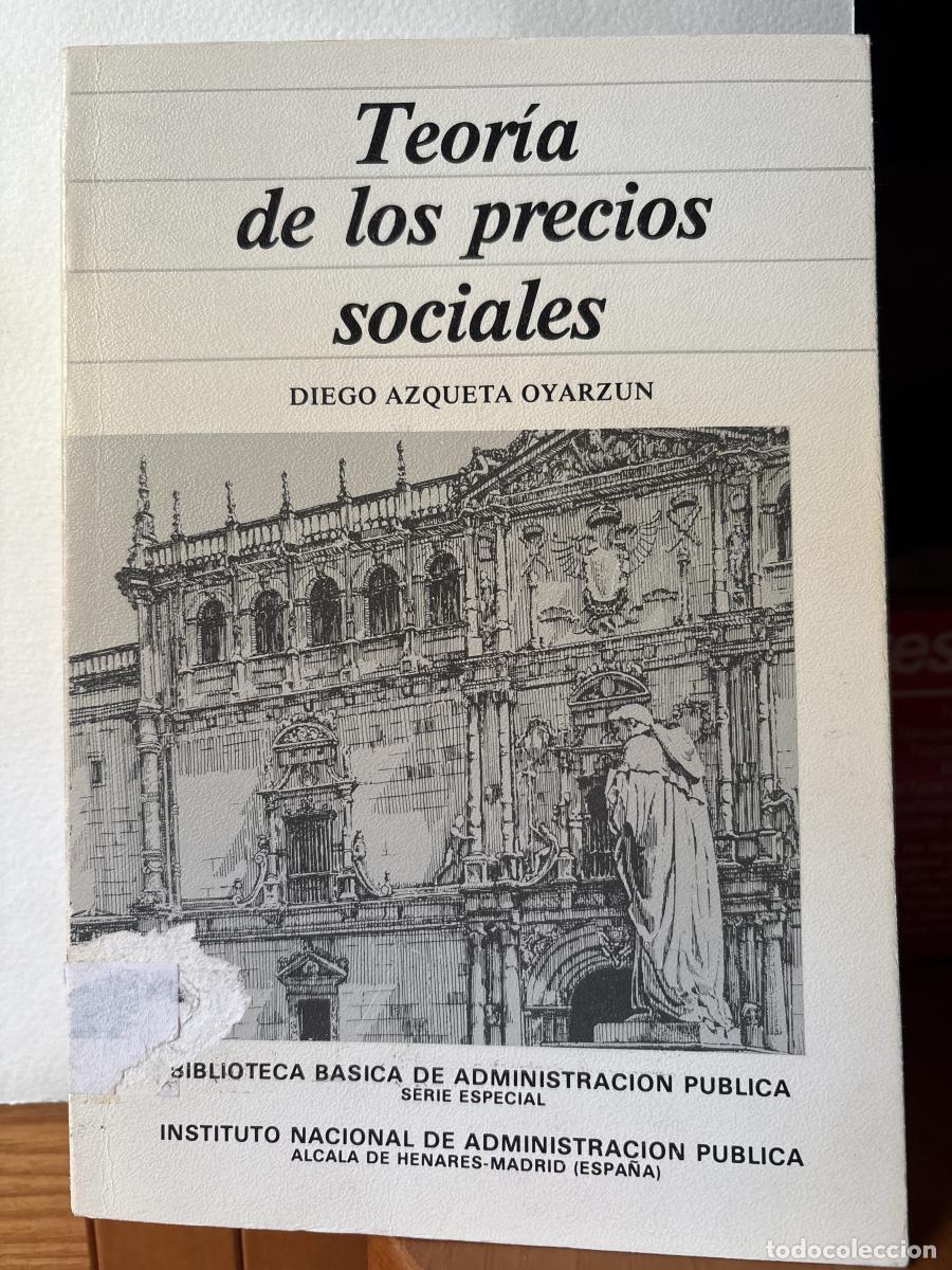 Livros em segunda m&atilde;o: Teor&iacute;a de los precios sociales - Diego Azqueta Oyarzun TDK244