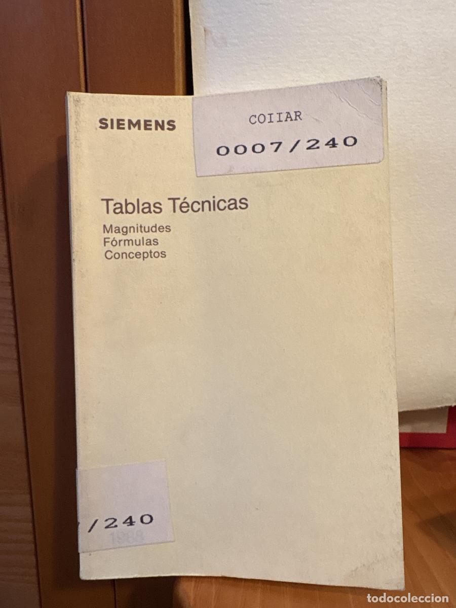 Libros: TABLAS TECNICAS. MAGNITUDES, FORMULAS Y CONCEPTOS - TDK417