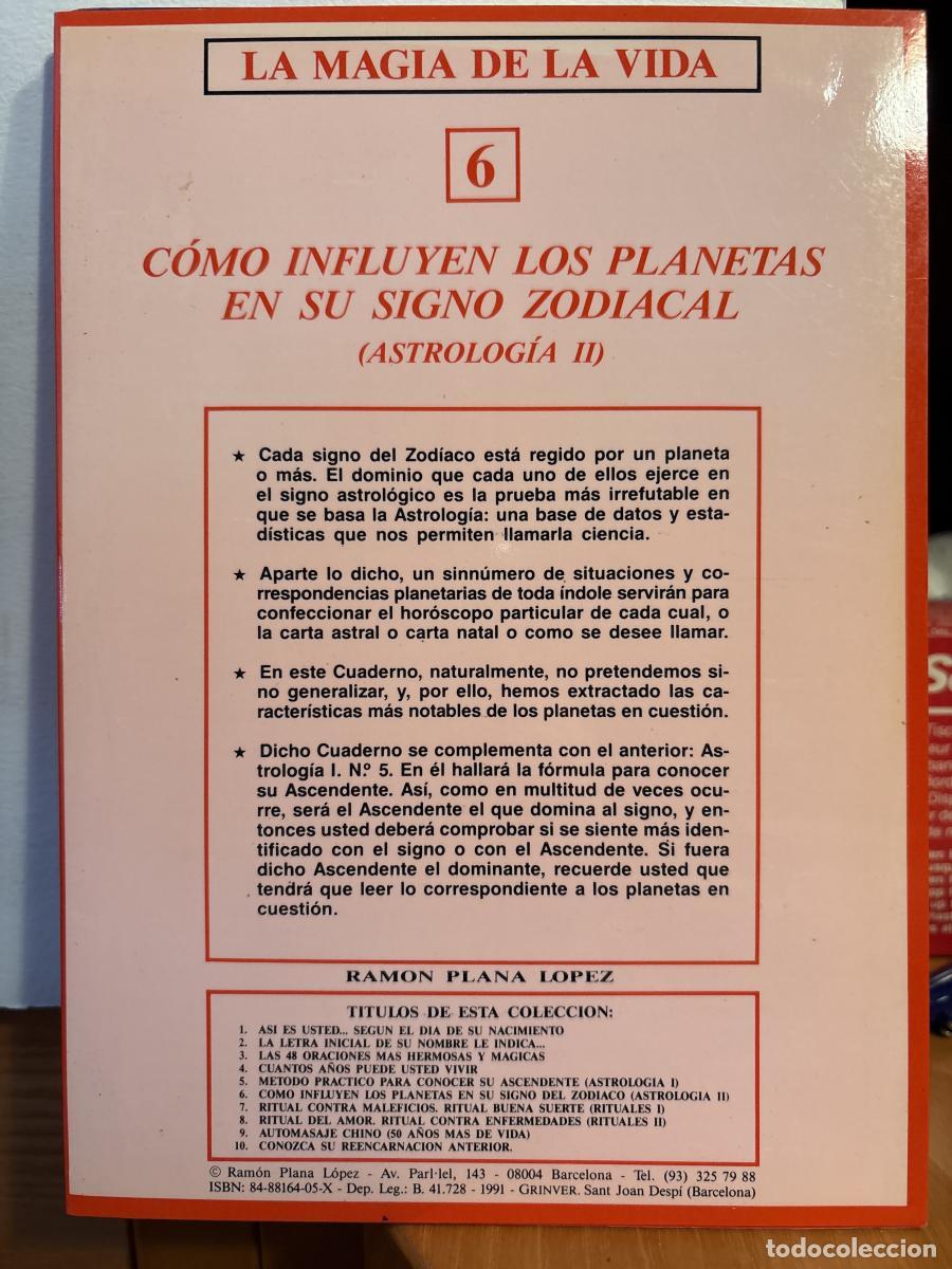 Libros: C&oacute;mo influyen los planetas en su signo del zod&iacute;aco. COLECCION LA MAGIA DE LA VIDA N&ordm;6 - Ram&oacute;n Plana