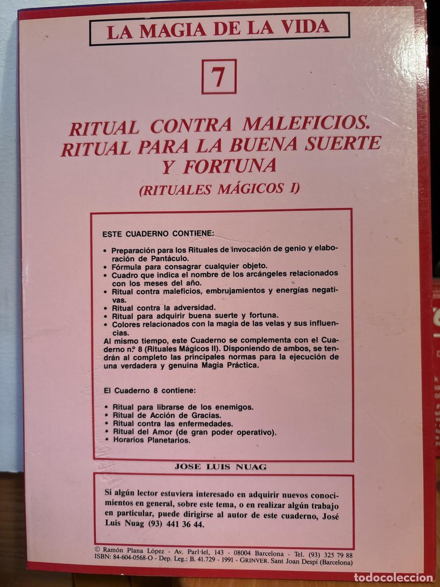 Libros: RITUAL CONTA MALEFICIOS. RITUAL PARA LA BUENA SUERTE Y FORTUNA. (RITUALES MAGICOS 1) COLECCION LA MA