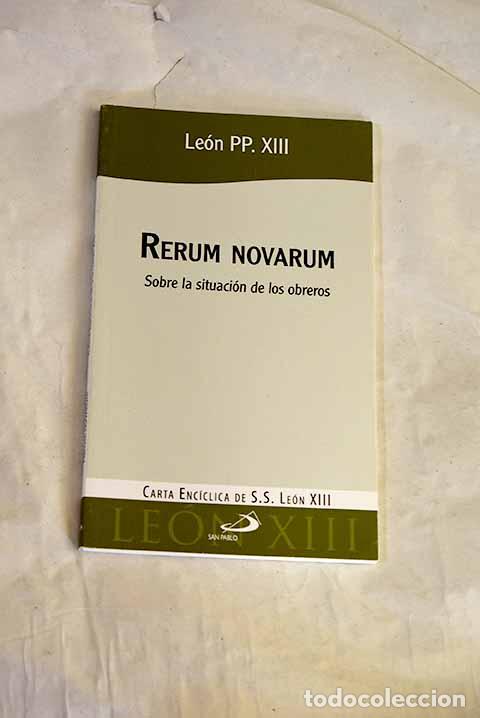 Libros: Rerum novarum: Leon XIII.- Leon XIII